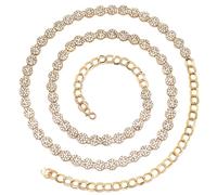 Shining Diva Fashion Stylish Traditional Kundan Kamarbandh for Women Kamarpatta Kamarband Kamar Band Chain Waist Belt for Dresses Wedding Lehenga Saree (16567kb), Onesize, Non-Precious Metal, No
