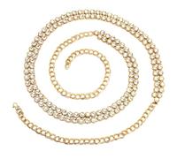 Shining Diva Fashion Stylish Traditional Kundan Kamarbandh for Women Kamarpatta Kamarband Kamar Band Chain Waist Belt for Dresses Wedding Lehenga Saree (16514kb), Onesize, Non-Precious Metal, No