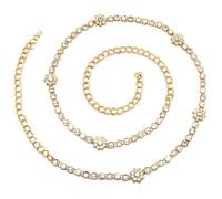 Shining Diva Fashion Stylish Traditional Kundan Kamarbandh for Women Kamarpatta Kamarband Kamar Band Chain Waist Belt for Dresses Wedding Lehenga Saree (16517kb), Onesize, Non-Precious Metal, No