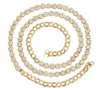 Shining Diva Fashion Stylish Traditional Kundan Kamarbandh for Women Kamarpatta Kamarband Kamar Band Chain Waist Belt for Dresses Wedding Lehenga Saree, One size, Non-Precious Metal, No Gemstone