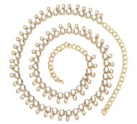 Shining Diva Fashion Stylish Traditional Kundan Kamarbandh for Women Kamarpatta Kamarband Kamar Band Chain Waist Belt for Dresses Wedding Lehenga Saree, One size, Non-Precious Metal, No Gemstone
