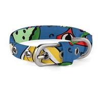 Shining Eyes Doodle Collar Easy-Fastening Buckle，Pet Supplies Adjustable ，Dog Collar The D-Ring Design Allows for Towing Or Hanging Tags，for Small to Medium-Sized Dogs.