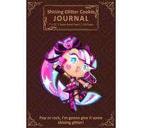 Shining Glitter Cookie Journal: Grands Carreaux Ruled French School Writing Paper Notebook 120 Pages for Cursive and Calligraphy, Handwriting Practice