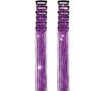 Shining Glitters Tinsel High Temperature Silk Hair Filament Clip in Extension Decorative Accessories for Dance Event Glitter Tinsel Extension