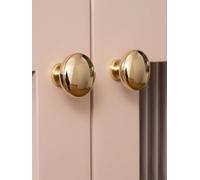 Shining Golden Cabinet Pull Modern Minimalist Style Cabinet Handle Drawer Handle Wardrobe Cabinet Door Handles(Knob-27mm)