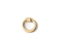 Shining Golden Cabinet Pull Modern Minimalist Style Cabinet Handle Drawer Handle Wardrobe Cabinet Door Handles(Pull ring-41mm)