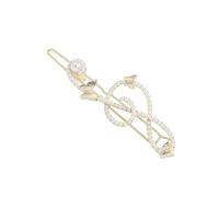Shining Hairpin Music Note Shape Side Pin for Lady Elegant Pin Nonslip Hair Clip for Bangs Ornament Elegant Accessory