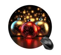 Shining Light Ball Round Mouse Pad 7.8 Inch, Portable Gaming Mouse Mat with Non-Slip Rubber Base & Smooth Surface, Waterproof Mousepad for PC, Laptop, Computer, Office, Home