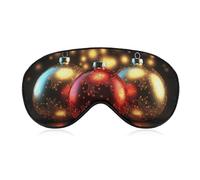 Shining Light Ball Sleep Mask for Women Men, Soft Eye Mask with Adjustable Strap for Sleeping, Light Blocking Travel Blindfold for Nap Comfortable Eye Cover for Home Office