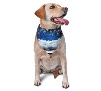 Shining Little Stars Printed Graphic Pet Triangle Scarf For Dogs & Cats, Adjustable Cute Pet Bandana For & Photo Shoots