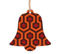 Shining Overlook 6pcs Wooden Christmas Tree Decorations Xmas Hanging Ornament Home Decor Gift Craft Diy Kid