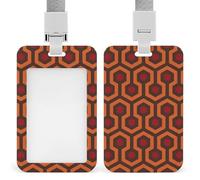 Shining Overlook Badge Holder,Durable Sturdy Lanyard Badge Protector Push-Pull Type Adjustable Fashionable Work ID Cover for Metro Nurse Office