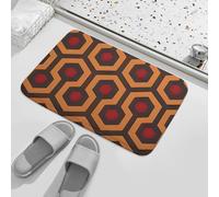 Shining Overlook Bath Rug Coral Velvet Bathroom Mat Non Slip Absorbent Shower Rug Soft Indoor Entrance Floor Mat Kitchen Area Carpet Modern Door Mats for Home Bedroom 15.7"x23.6"