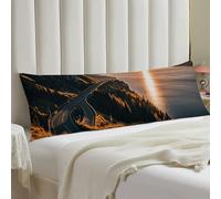 Shining Overlook Body Pillow Cover with Hidden Zipper 20x54 Full Long Pillowcase for Couch Sofa Decor Breathable Bed Shams Boho Oversized Lumbar Pillow Covers for All Seasons