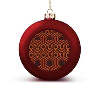 Shining Overlook Christmas Tree Ornaments 1.6 Inch Shatterproof Pc Plastic Balls with Lanyard Baubles Hanging Christmas Ball Ornaments for Xmas Tree Holiday Party Wedding Home Decorations-red