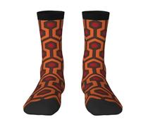 Shining Overlook Color-Clash Mid-Calf Socks â€“ Bold Full-Print Design With Black Toe Contrast For Unmatched Style And Comfort