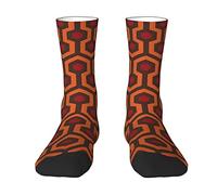 Shining Overlook Color-Clash Mid-Calf Socks - Bold Full-Print Design With Black Toe Contrast For Unmatched Style And Comfort