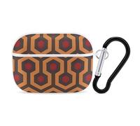 Shining Overlook for Airpod Pro Case Cover Hard Shell Full Drop Protection Cover with Keychain Compatible with AirPod Pro 2nd/1st Generation, Front LED Visible,White