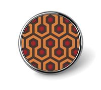 Shining Overlook Lapel Pin Brooches Round Fashion Brooch Pin Cute Button Badges Alloy Button Pins for Hat Shirt Clothing Bags