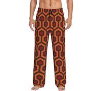 Shining Overlook Men'S Pajama Pants Loose Leisure Loungewear Lie In Bed Sofa With Pockets Elastic Waist