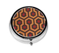 Shining Overlook Mini Round Pill Box, can be Put into Wallet, Pocket, Light and Convenient, 3 Compartment Pill Box, Portable Pill Box,