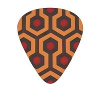 Shining Overlook Patterned Guitar Picks, 12-Piece Set, Suitable for Bass and Electric Guitar Playing, Ideal for Beginners