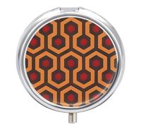 Shining Overlook Pill Case 3 Compartment Portable Pill Box Daily Round Pill Organizer for Pocket Purse Daily Medicine Container to Hold Vitamins Fish Oil Travel Gifts