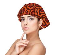 Shining Overlook Premium Satin Sleep Cap - Protect Your Hair in Style, Black, One Size-M