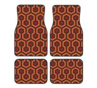 Shining Overlook Print Car Foot Mat Four-Piece Set Full Set With Non-Slip Rubber Backing