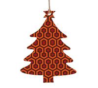 Shining Overlook Print Christmas Tree Wooden Ornaments Xmas Holiday Hanging Decorations for Home Crafts