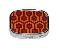Shining Overlook Print Cute Pill Organizer Mini Medicine Storage Box Pill Container for Pocket Purse Travel