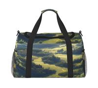 Shining Overlook Print Foldable Carry On Tote Large Capacity Hand Carry Bag for Airplane Weekend Getaways