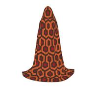 (Shining Overlook) Print Hooded Cape For Teenagers Costume Party, Halloween Hooded Cape Soft and Elastic,S