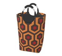 Shining Overlook Printed dirty clothes storage bag - portable laundry basket for dormitory/bedroom/laundry room