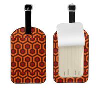 Shining Overlook Printed Leather Luggage Tag, Durable Baggage Identifier, Soft PU ID Label, for Business Travel