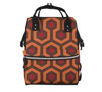 Shining Overlook Prints Changing Bag Backpack Baby Diaper Bags for Mom Dad, Waterproof Nappy Rucksack Multifunctional Travel Bag