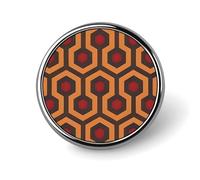 Shining Overlook Round Lapel Pins for Men Women Metal Button Pin Fashion Personalized Brooch Pins for Men Suits Cute Brooch Badge for Backpack Clothing Hat Bag Decoration