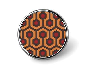 Shining Overlook Round Lapel Pins for Men Women Metal Button Pin Fashion Personalized Brooch Pins for Men Suits Cute Brooch Badge for Backpack Clothing Hat Bag Decoration