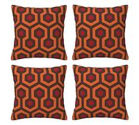 Shining Overlook Throw Pillow Cases 4 Pack Square Pillowcases Super Soft Pillow Protectors With Zipper For Couch Livingroom Sofa Bed Office Car,30x30 Cm