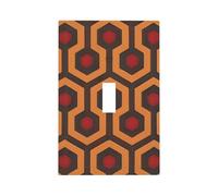 Shining Overlook Unbreakable Polycarbonate Switch Plate-Modern 1 Gang Light Cover for Home Office with Matching Screws