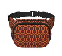 Shining Overlook Unisex Adjustable Waist Square Double Layer Waist Pack for Outdoor Activities Travelling Running Hiking