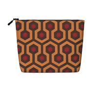 Shining Overlook Versatile Travel Toiletry Bag - Fake Hemp Makeup Bag for Multi-use - Cosmetic Accessories Organizer