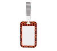 Shining Overlook Vertical Id Card Badge Holder with Neck Strap, Printed Waterproof Name Card Holder for Work Office Nurse School