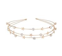 Shining Rhinestone Butterfly Moon Star Hair Hoop Alloy Headband With Multi Layer Stage Party Women Styling Headwear