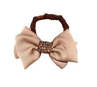 Shining Rhinestone Elastic Hair Tie, Girl Rubber Bands Women's Headbands Metal Korean Hair Rope Women Hair Accessories(Brown)