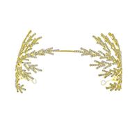 Shining Rhinestones Flower Headband For Bride Luxurious Crystal Hairband Evening Dress Hairband Wedding Bride Hairhoop