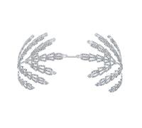 Shining Rhinestones Flower Headband For Bride Luxurious Crystal Hairband Evening Dress Hairband Wedding Bride Hairhoop