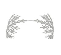 Shining Rhinestones Flower Headband For Bride Luxurious Crystal Hairband Evening Dress Hairband Wedding Bride Hairhoop
