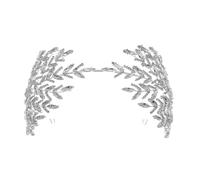 Shining Rhinestones Flower Headband For Bride Luxurious Crystal Hairband Evening Dress Hairband Wedding Bride Hairhoop