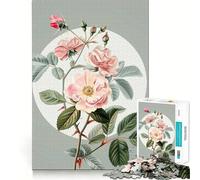 Shining Rosa Lucida Flower Jigsaw 1000 Pieces for Teenagers Logic Boost Toy Calming Play Premium Edge Art Collectible 38x26cm